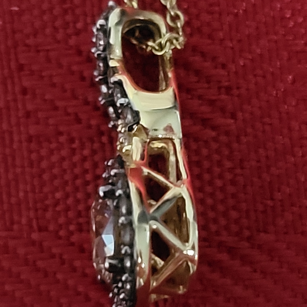 💞Le Vian 14K Dimond Pendant w Chocolate Diamonds - Picture 9 of 16